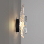 Бра с волнообразным стеклянным плафоном и вставкой из мрамора Liquid Stone варинант исполнения - 2 | Loft Concept в Саратове