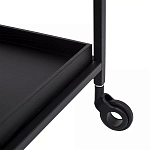 Тумба чёрная на колёсах Cabinet on Wheels варинант исполнения - 3 | Loft Concept в Саратове
