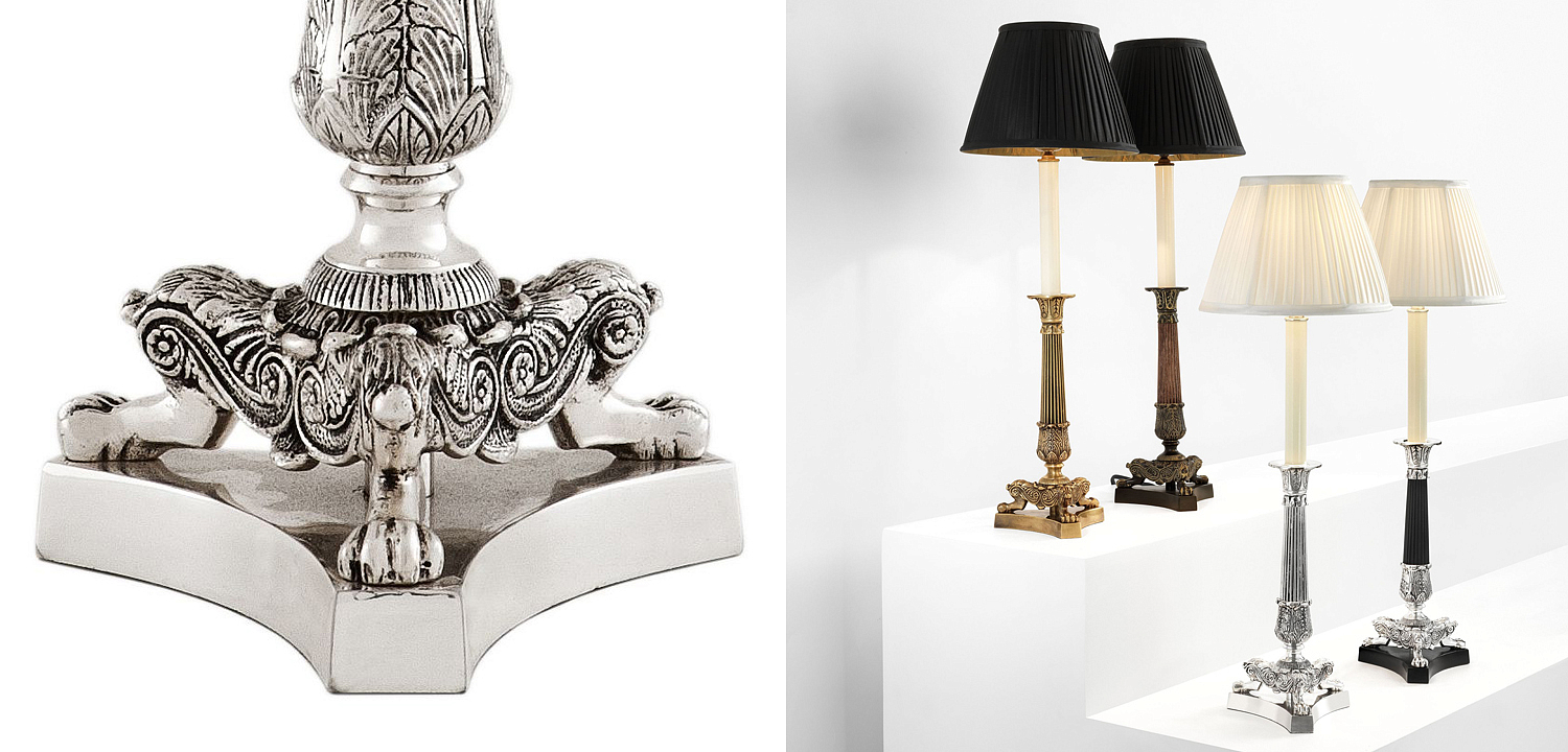 Настольная лампа Eichholtz Table Lamp Perignon Silver Настольная лампа Eichholtz Table Lamp Perignon Silver - Loft-Concept в Саратове