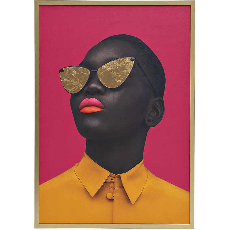 Холст The brightness of African women Оранжевый Черный Розовый Холст The brightness of African women Оранжевый Черный Розовый в Саратове | Loft Concept