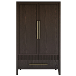 Шкаф платяной Primo с выдвижными ящиками шпон Темный орех варинант исполнения - 1 | Loft Concept в Саратове