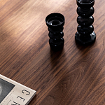 Кофейный стол овальный из дерева с 2-мя ящиками Coffee Walnut Table варинант исполнения - 6 | Loft Concept в Саратове