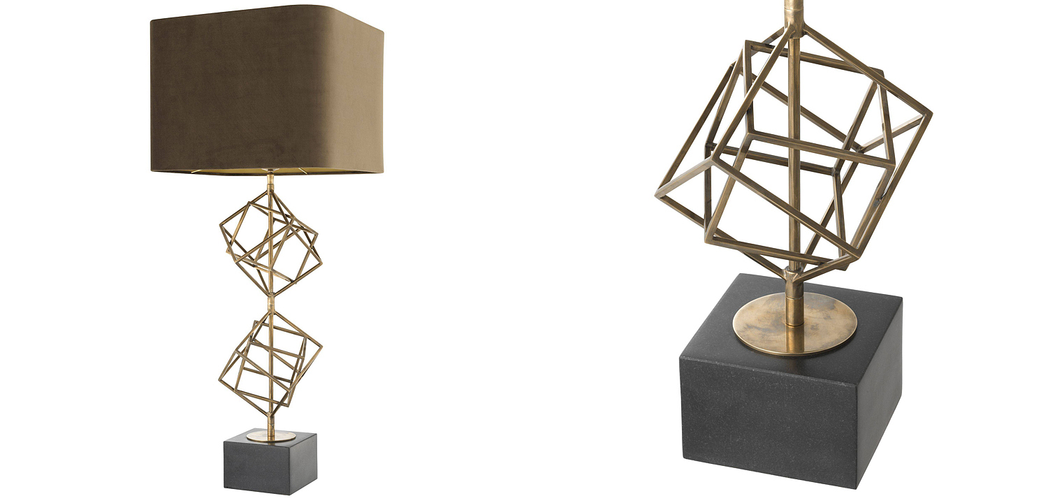 Настольная лампа Eichholtz Table Lamp Matrix brass Настольная лампа Eichholtz Table Lamp Matrix brass - Loft-Concept в Саратове