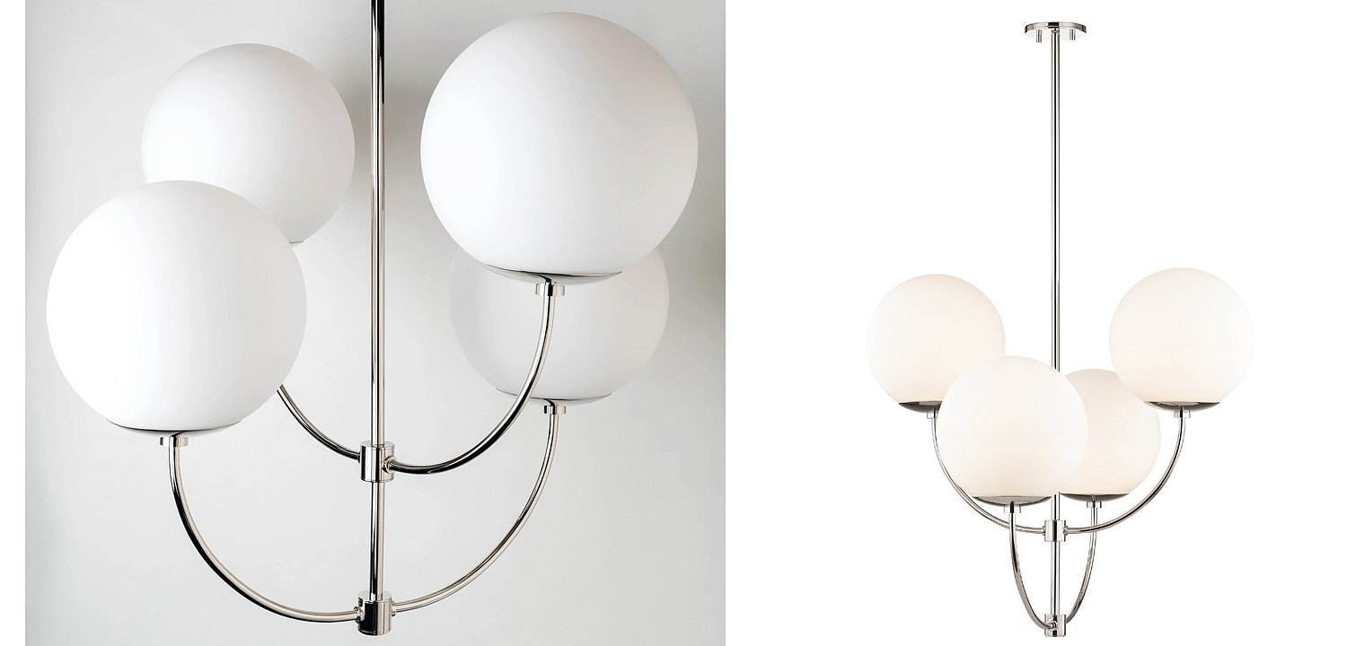 Люстра Breasal White Matte Balls Chandelier Chrome Люстра Breasal White Matte Balls Chandelier Chrome - Loft-Concept в Саратове