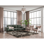 Люстра многоярусная с переплетенными металлическими элементами черного и золотого цвета и прозрачными хрустальными подвесками Empire Chandelier Crystal варинант исполнения - 12 | Loft Concept в Саратове