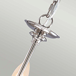 Люстра цвета никель с прозрачными стеклянными подвесками в форме капель Elstead Lighting варинант исполнения - 9 | Loft Concept в Саратове