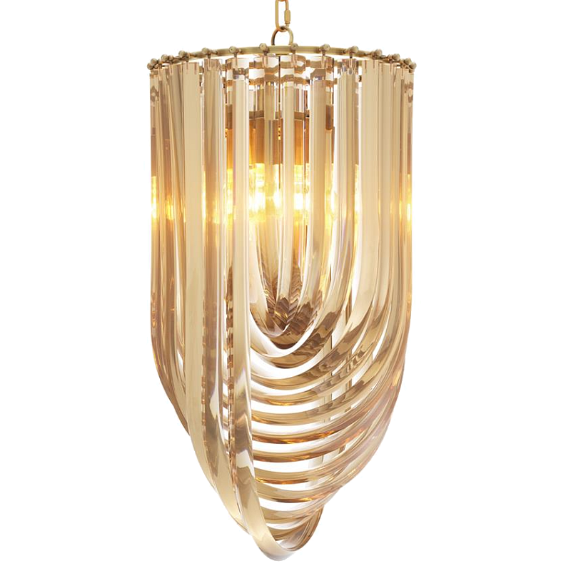 Люстра Chandelier Murano Champagne 35 Золотой Шампань Латунь Античная полированная Люстра Chandelier Murano Champagne 35 Золотой Шампань Латунь Античная полированная в Саратове | Loft Concept