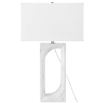 Настольная лампа на прямоугольном корпусе с тканевым абажуром One Piece Support варинант исполнения - 4 | Loft Concept в Саратове