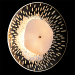 Бра с белым рельефным плафоном и стеклом с рисунком FLOW варинант исполнения - 2 | Loft Concept в Саратове