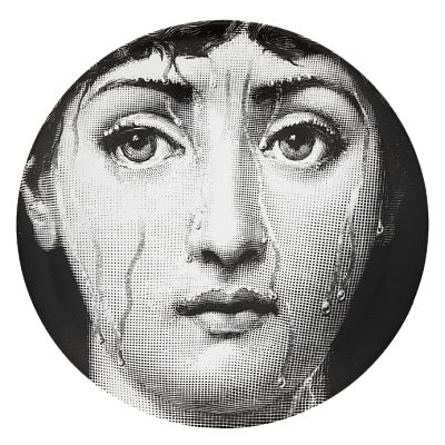 Декоративная тарелка Fornasetti 30.CR.BW.R01-243 Декоративная тарелка Fornasetti 30.CR.BW.R01-243