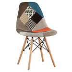 Стул с обивкой в технике пэчворк DSW варинант исполнения - 1 | Loft Concept в Саратове