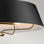 Подвесной светильник с конусовидным металлическим абажуром черного цвета Kichler варинант исполнения - 16 | Loft Concept в Саратове