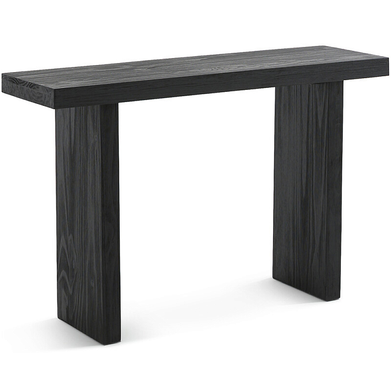 Консоль из массива сосны Morino Console Table Черный в Саратове | Loft Concept 