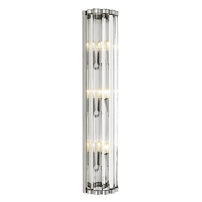 Бра Eichholtz Wall Lamp Amalfi Никель Прозрачное Стекло Бра Eichholtz Wall Lamp Amalfi Никель Прозрачное Стекло в Саратове | Loft Concept