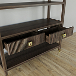 Стеллаж с двумя ящиками Elsa Dreams Walnut варинант исполнения - 3 | Loft Concept в Саратове