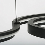 Люстра подвесная светодиодная в виде волнообразной ленты Ribbon Vortex варинант исполнения - 8 | Loft Concept в Саратове