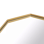 Зеркало золотистое восьмиугольной формы Octagon варинант исполнения - 2 | Loft Concept в Саратове