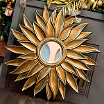 Зеркало-солнце с золотыми с лучами Rays of Peace варинант исполнения - 3 | Loft Concept в Саратове