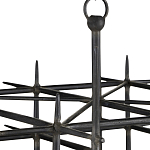 Люстра черная квадратной остроконечной формы Black Square варинант исполнения - 1 | Loft Concept в Саратове