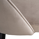 Стул велюровый серо-бежевый Schelde Gray Beige варинант исполнения - 4 | Loft Concept в Саратове