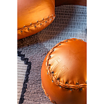 Дизайнерский кожаный пуф в виде бейсбольного мяча Poltronova Joe Ball Pouf варинант исполнения - 6 | Loft Concept в Саратове
