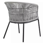 Кресло с декоративным плетением на спинке и подлокотниках Armchair Weaving варинант исполнения - 3 | Loft Concept в Саратове