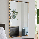 Зеркало прямоугольное в фактурной золотой раме Reflective Fabric варинант исполнения - 6 | Loft Concept в Саратове