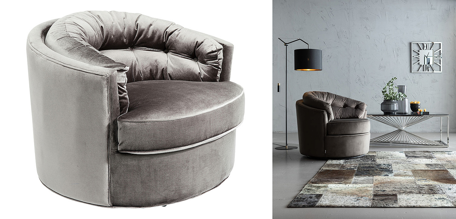 Кресло вращающееся Gray Delilah Кресло вращающееся Gray Delilah - Loft-Concept в Саратове