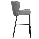 Стул барный серый с широкой закругленной спинкой Bar Chair Gray варинант исполнения - 1 | Loft Concept в Саратове