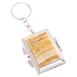 Зеркало брелок складное двухстороннее из натурального камня Оникс Silver Stone Mirrors варинант исполнения - 1 | Loft Concept в Саратове