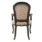 Полукресло с мягкой обивкой из льна на 4-х ножках из массива березы Gladys Armchair варинант исполнения - 2 | Loft Concept в Саратове