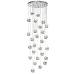 Люстра каскадня с 27-ю прозрачными шарообразными подвесами Bubbles Bocci варинант исполнения - 4 | Loft Concept в Саратове