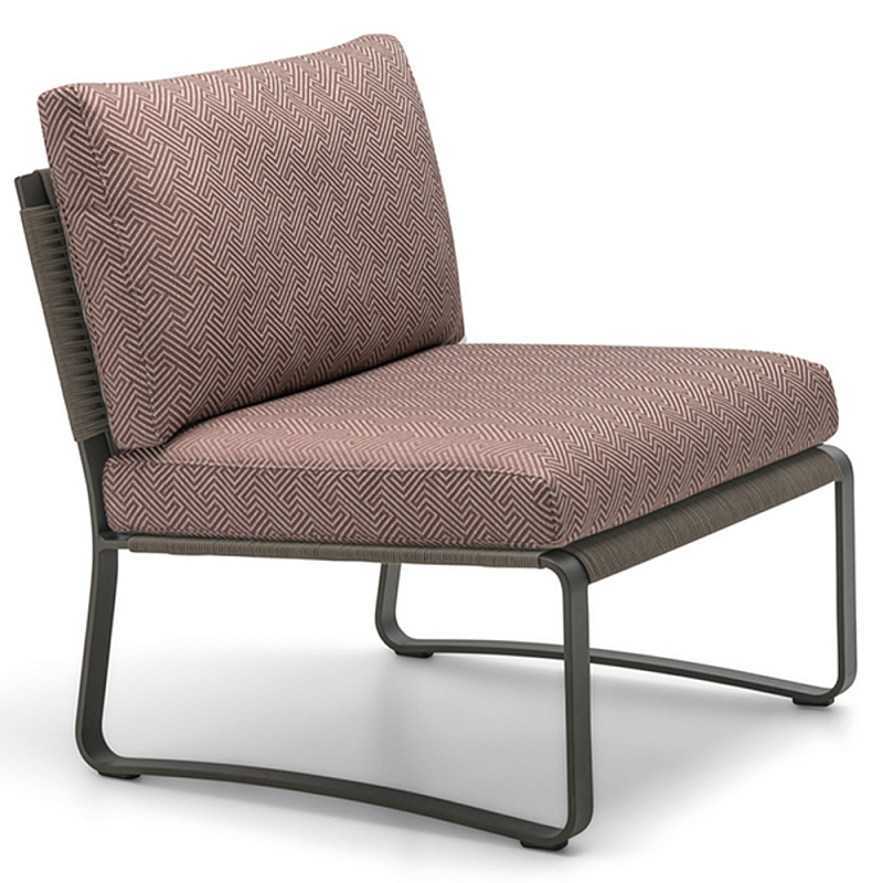 Дизайнерское уличное кресло на металлическом каркасе PHOENIX Armchair Графитовый Коричневый Серый Дизайнерское уличное кресло на металлическом каркасе PHOENIX Armchair Графитовый Коричневый Серый в Саратове | Loft Concept