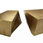 Комплект из 2-х дизайнерский журнальных столов геометрической формы Ribefyk варинант исполнения - 1 | Loft Concept в Саратове