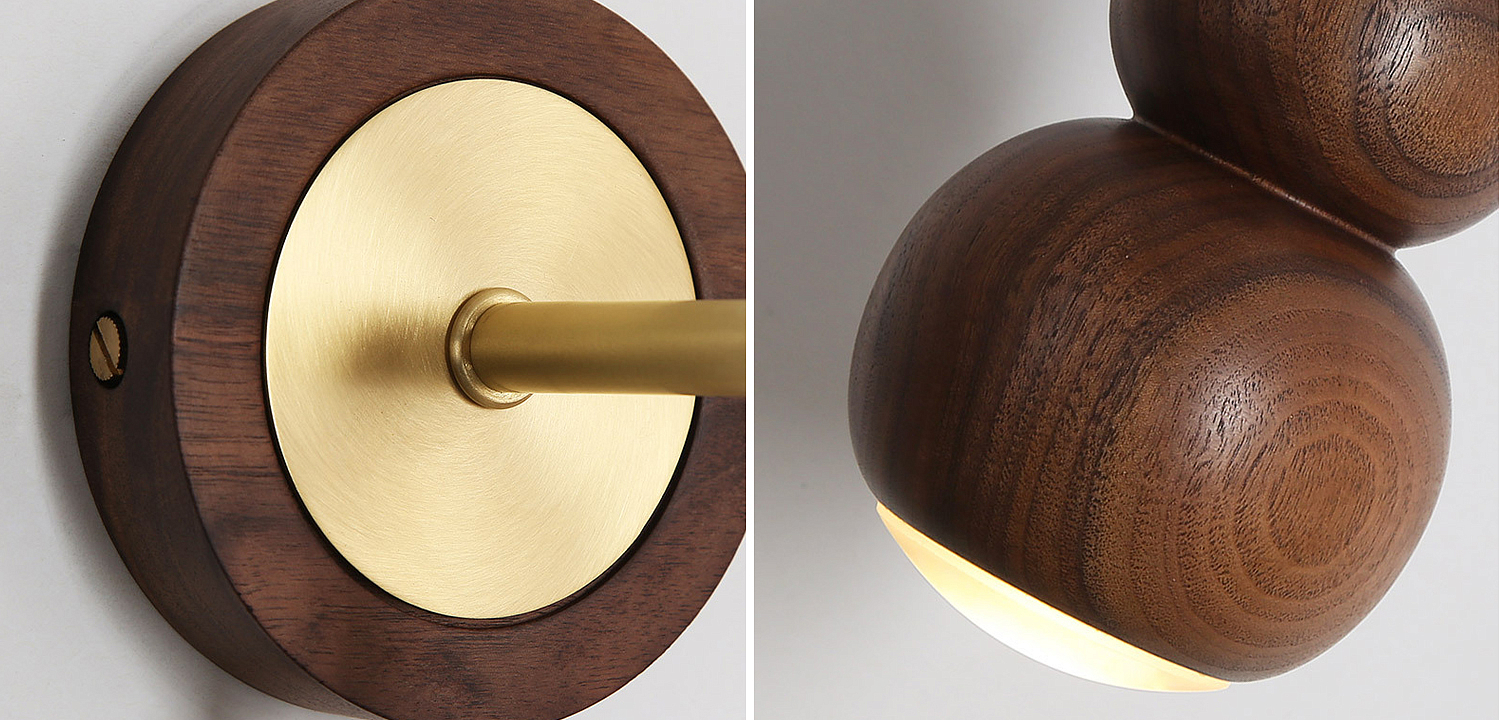 Настенный светильник с плафоном из дерева Neal Wooden Wall Lamp Настенный светильник с плафоном из дерева Neal Wooden Wall Lamp - Loft-Concept в Саратове