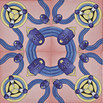 Плитка дизайнерская с узором Дива варинант исполнения - 1 | Loft Concept в Саратове