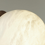 Настенно-потолочный светильник с плафоном в форме шара из алебастра Cryptocrystalline Stone варинант исполнения - 6 | Loft Concept в Саратове