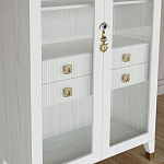 Дизайнерский шкаф витрина Elsa Dreams White с 4-мя ящиками варинант исполнения - 4 | Loft Concept в Саратове