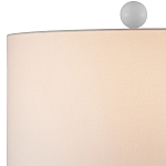 Настольная лампа белая с тканевым абажуром в форме цилиндра Morphing варинант исполнения - 2 | Loft Concept в Саратове