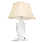 Настольная лампа хрустальная с бежевым абажуром Perfect варинант исполнения - 2 | Loft Concept в Саратове