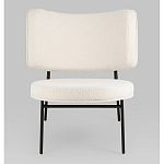 Мини-кресло District Lounge букле белый варинант исполнения - 4 | Loft Concept в Саратове