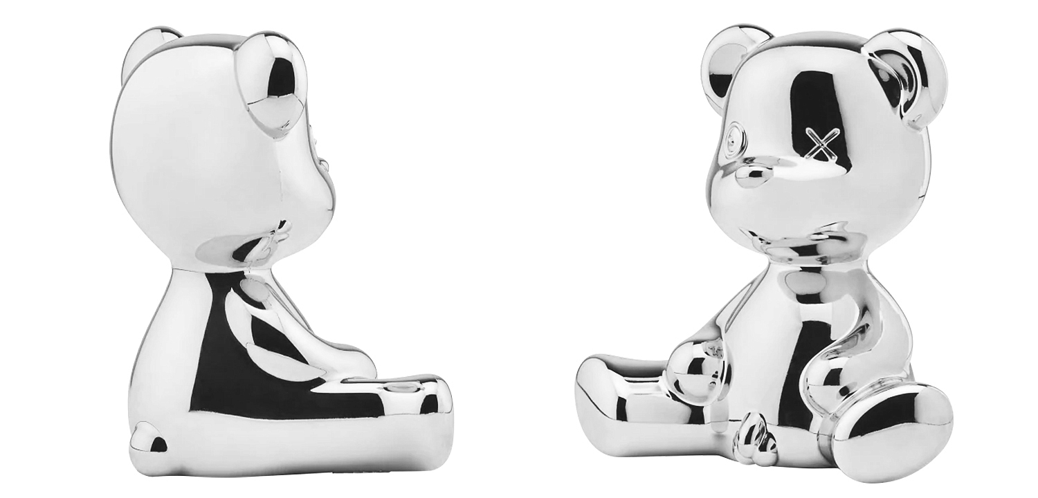 Статуэтка Teddy Boy Metal Finish with Cable Серебро Статуэтка Teddy Boy Metal Finish with Cable Серебро - Loft-Concept в Саратове
