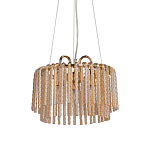 Люстра с подвесными рифлеными стеклянными трубками Nembus варинант исполнения - 1 | Loft Concept в Саратове