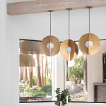 Подвесной светильник в форме золотых дисков Minimalist Lighting Fixture варинант исполнения - 4 | Loft Concept в Саратове