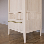 Узкий Шкаф Primo с 2 выдвижными ящиками Светлый дуб варинант исполнения - 4 | Loft Concept в Саратове