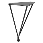 Стол журнальный c коричневой круглой столешницей на четырех металлических ножках Charm Coffee Table варинант исполнения - 3 | Loft Concept в Саратове