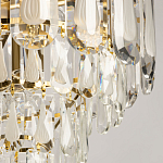 Люстра многоярусная с овальными прозрачными подвесками 36 см Harmonica варинант исполнения - 4 | Loft Concept в Саратове