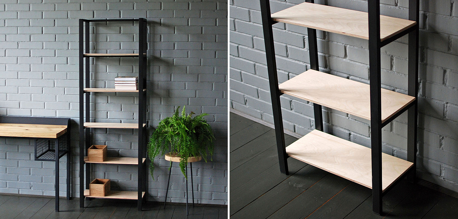 Стеллаж Caiden Industrial Metal Rust Rack Стеллаж Caiden Industrial Metal Rust Rack - Loft-Concept в Саратове