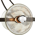 Люстра круглая с литыми стеклянными дисками Olympe Glass Chandelier варинант исполнения - 2 | Loft Concept в Саратове