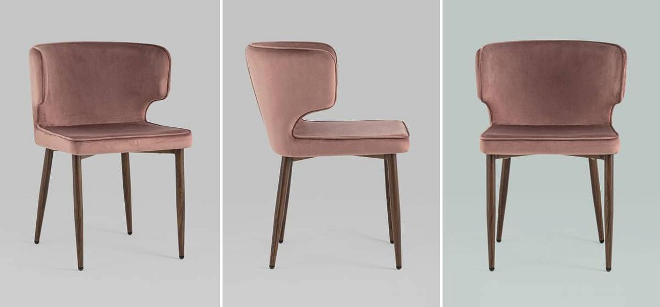 Стул Mateo Chair Пыльнно-Розовый Велюр Стул Mateo Chair Пыльнно-Розовый Велюр - Loft-Concept в Саратове